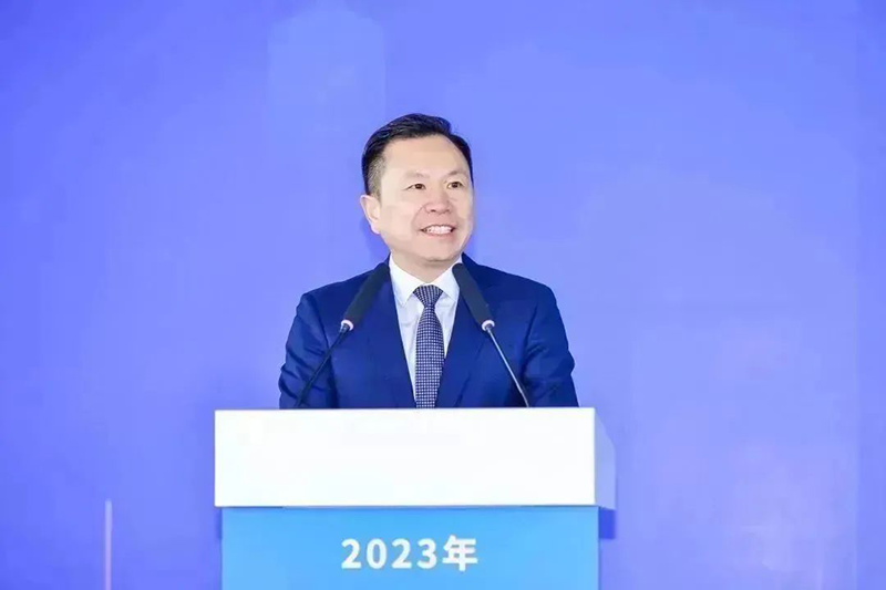 共建未来丨w66利来国际股份（上海）创新基地亮相“2023年闵行区重大工程项目开工仪式”主会。