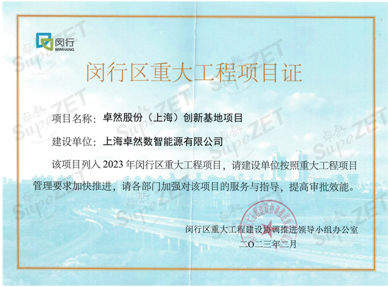 共建未来丨w66利来国际股份（上海）创新基地亮相“2023年闵行区重大工程项目开工仪式”主会。